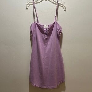 Lucy In the Sky Elegant Lavender mini dress
